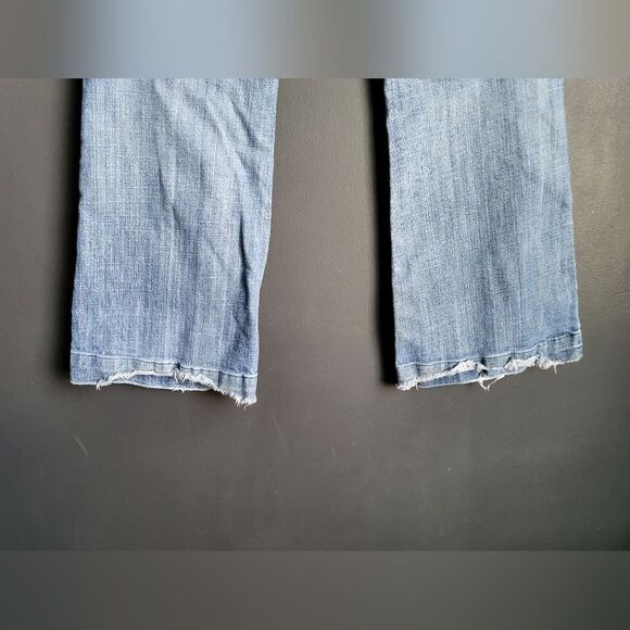 Citizens Of Humanity Low Waist Full Leg Faye 003 Stretch 30 Jeans Distressed - Picture 8 of 14